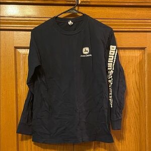 John Deere Black T-Shirt with Gold Logo